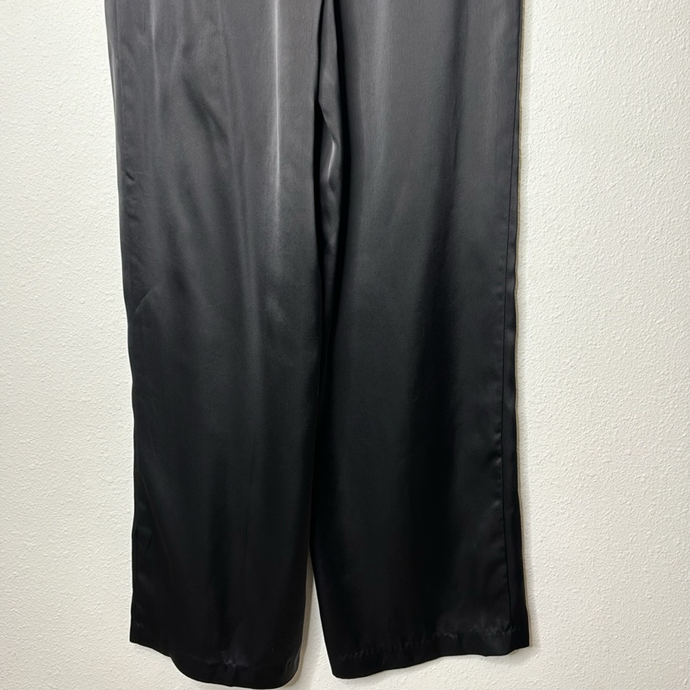 Rachel Zoe size 6 black satin dress pants - Picture 9 of 10